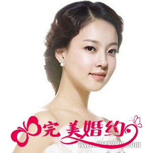 最中规中矩的最新韩式新娘发型