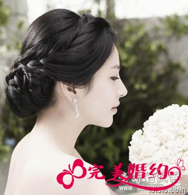 韩式结婚新娘发型1