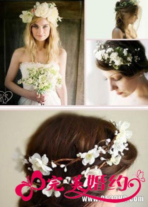 如何打造户外婚礼田园风新娘造型
