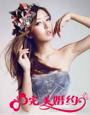 森系唯美新娘发型设计图片