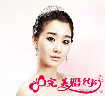 优雅无刘海新娘