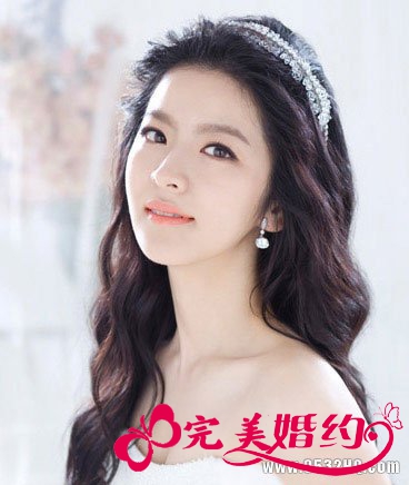 优雅韩式新娘发型 让你做个浪漫气质新娘