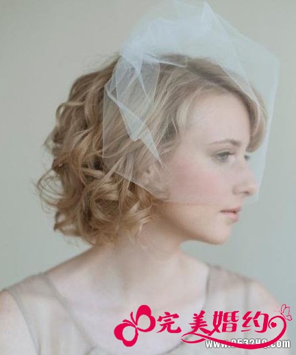 短发新娘造型 打造优雅浪漫时尚新娘