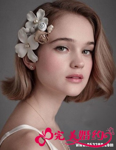 短发新娘造型 打造优雅浪漫时尚新娘
