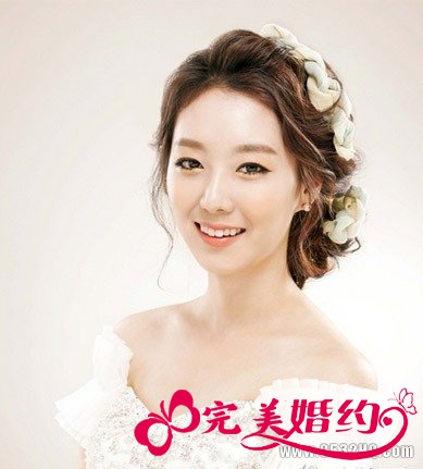 2013韩国新娘发型图片 如童话公主般唯美