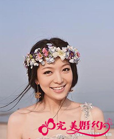 御姐的浪漫造型 缔造婚礼当天的烂漫美丽