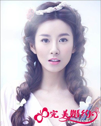 浪漫大方的新娘造型 为女人圆梦