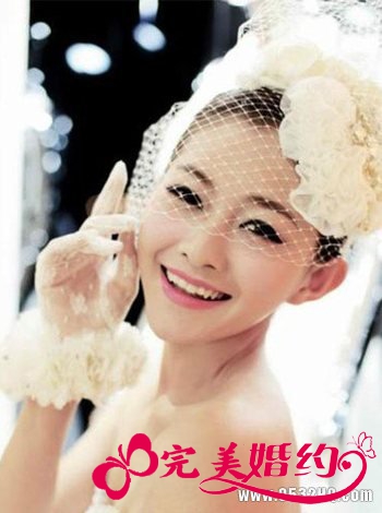 女人味十足 美丽新娘的浪漫别致发型