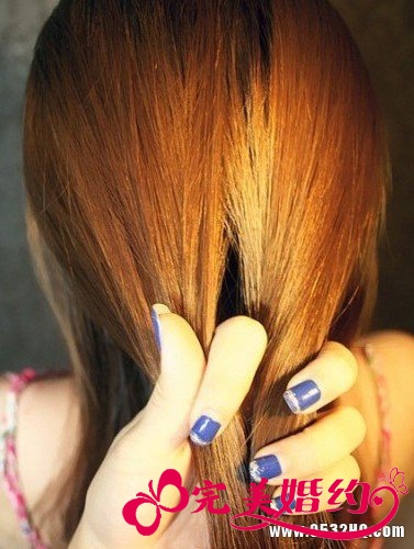 手把手DIY教你韩式新娘发型扎发步骤