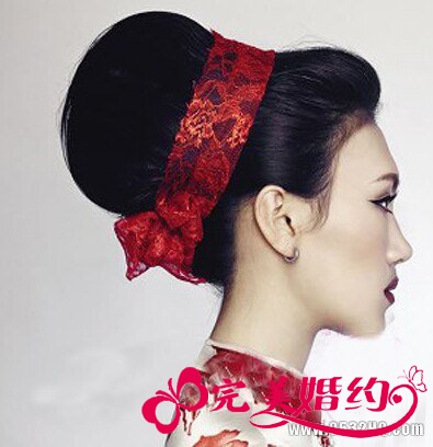 冬季古典新娘妆造型赏析