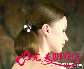 时尚新娘发型之简单风