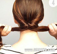 韩式新娘盘发发型教程4