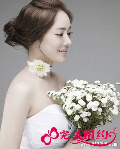 韩式新娘盘发发型