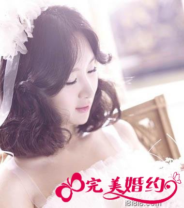 时尚新娘发型之荷叶头造型