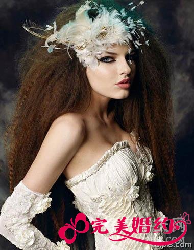 时尚新娘造型玉米烫