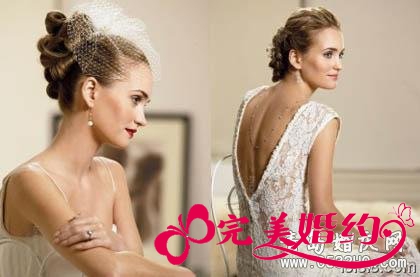 新娘头发造型二：柔情盘发系列