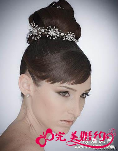 2012最新新娘造型 高盘发
