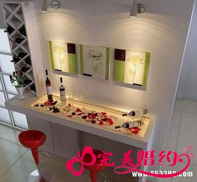 小户型婚房时尚吧台设计打造浪漫生活
