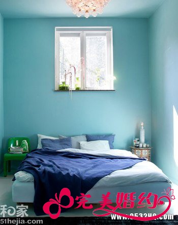 夏季婚房背景墙设计 透心凉色彩为家居降温