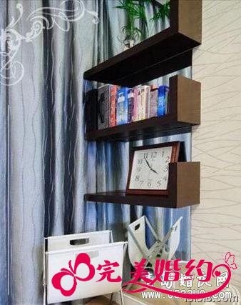 小户型中式装修:书架