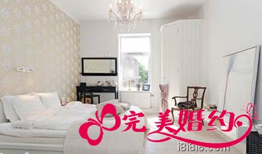 白色北欧风格卧室装修图片