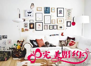 婚房两室一厅装修效果图1