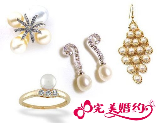 珍珠饰品搭配美丽新娘