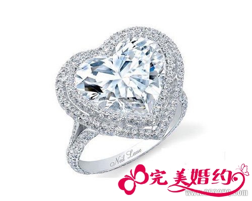 适合求婚的心形求婚钻戒 传达浓浓爱意