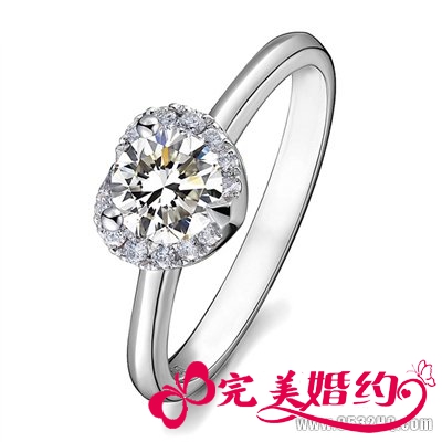 新娘唯美心形珠宝 展现浪漫情怀