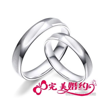 铂金结婚对戒用一辈子说我爱你