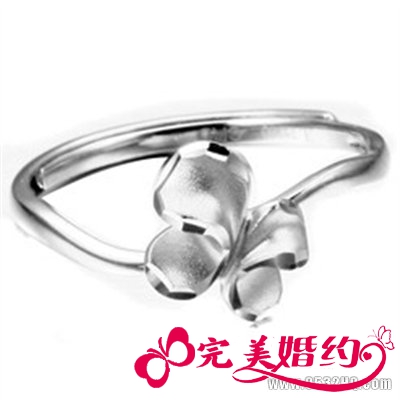 纯净质感铂金戒指 让你在夏日里清丽动人