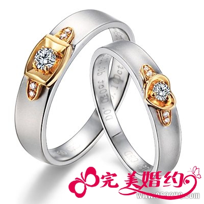 玫瑰金结婚戒指 彰显新娘尊贵与不俗