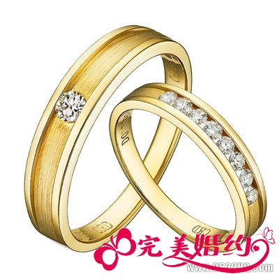 玫瑰金结婚戒指 彰显新娘尊贵与不俗