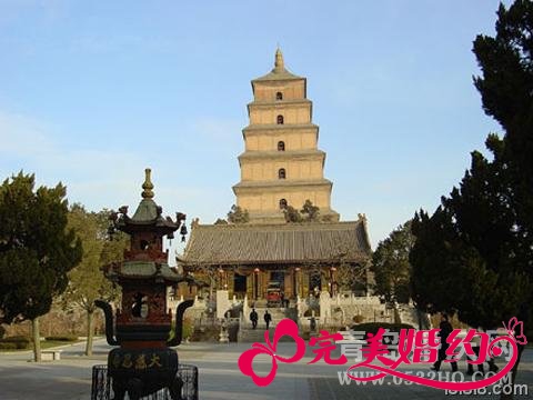 西安大雁塔秀美风光