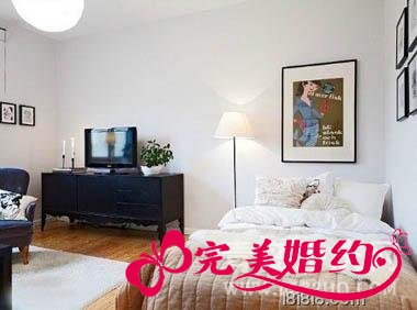 40平小户型装修效果图婚床