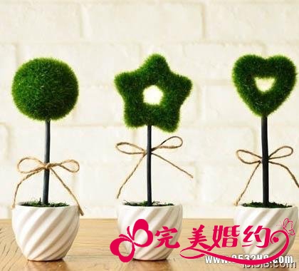 清新可爱的婚房家居摆件