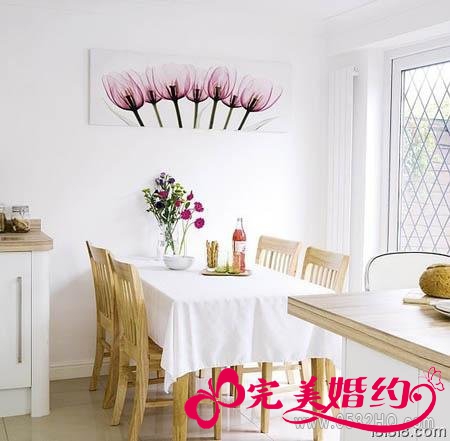 简约的餐厅背景墙效果图