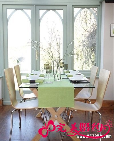 夏季绿色清新婚房装修带来一丝清凉