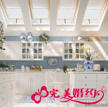 浓郁的欧式风格厨房装修效果图片欣赏：