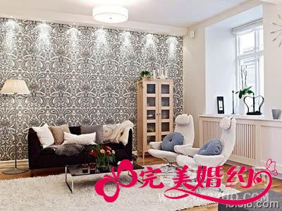 现代简约装修效果图客厅2