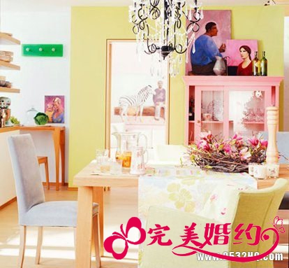 浅黄色调装饰婚房 打造初春绝美新房