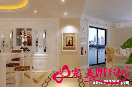 清新靓丽的婚房居家装饰展示二：